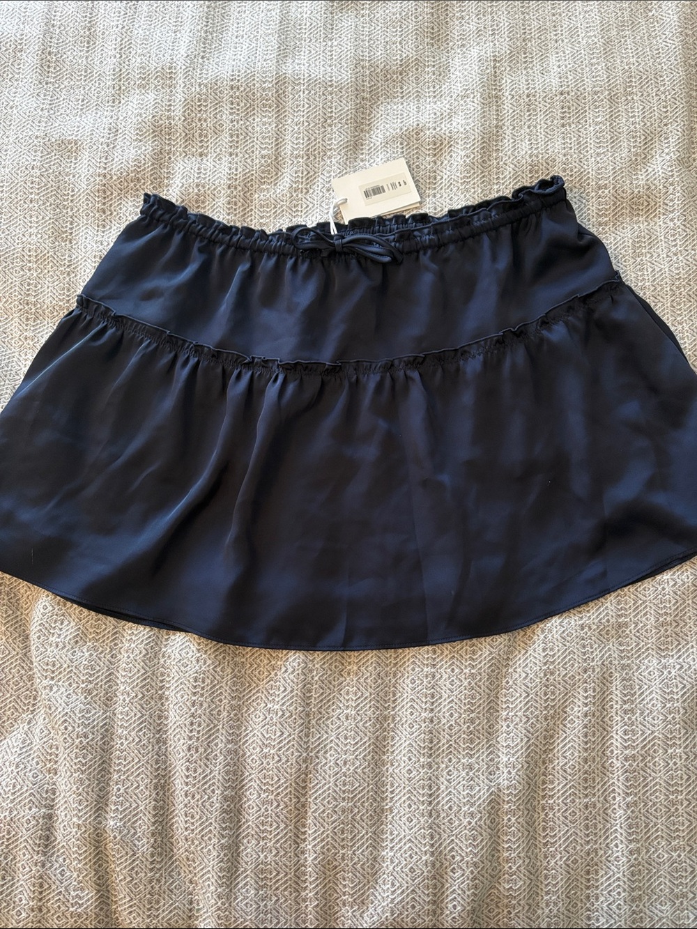 Sunday Best Navy Tiered Mini Skirt